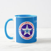 Militärischer Luftbrücke Veteran individuell anpas Tasse (Links)