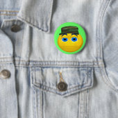 Militärischer lustiger Gesichts-Geburtstags-Knopf Button (Beispiel)