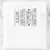 Militärischer Merch. Werbesticker Rechteckiger Aufkleber (Tasche)