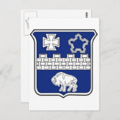 Militärischer Patch für Infanterie Postkarte (Vorne/Hinten)