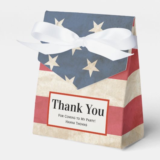 Militärischer Patriotischer Abschluss der US-Fahne Geschenkschachtel (Vorderseite)