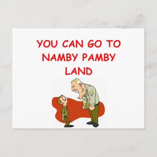 militärischer Spaß Postkarte (Vorderseite)