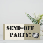 Militärisches Absenden des Party kundenspezifisch  Einladung (Stehend Vorderseite)