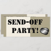 Militärisches Absenden des Party kundenspezifisch  Einladung (Vorne/Hinten)