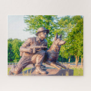 Militärisches Arbeits hundedenkmal Puzzle