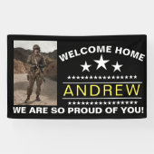 Militärisches Begrüßungs-Zuhause-Banner | Army Nat Banner (Horizontal)