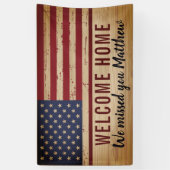 Militärisches Begrüßungs-Zuhause-Party des amerika Banner (Vertikal)