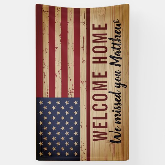 Militärisches Begrüßungs-Zuhause-Party des amerika Banner (Vertikal)