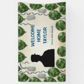 Militärisches Begrüßungsbanner der Zuhause mit Cam Banner (Vertikal)