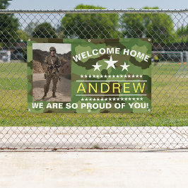 Militärisches Begrüßungsbanner - Zuhause der Natio Banner
