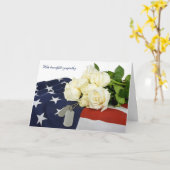 Militärisches Beileid Karte (Gelbe Blume)