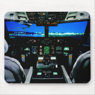 Militärisches Bombardier-Flugzeug-Cockpit-Mauspad Mousepad