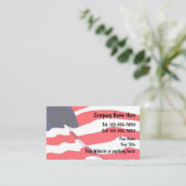 Militärisches Business Card Americana-Design Visitenkarte (Stehend Vorderseite)