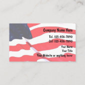 Militärisches Business Card Americana-Design Visitenkarte (Rückseite)