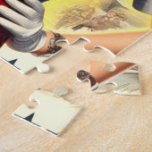 Militärisches Button im Retro-System Puzzle (Seite)