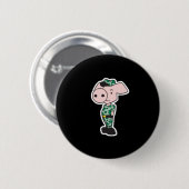 militärisches Camouflage Button (Vorne & Hinten)