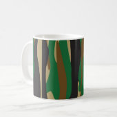 Militärisches Camouflage-Muster Kaffeetasse (Vorderseite Links)