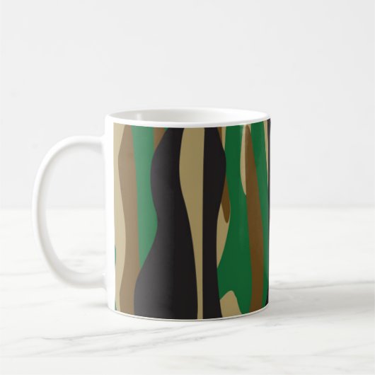 Militärisches Camouflage-Muster Kaffeetasse (Links)