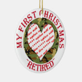 Militärisches Camouflage Remüde Weihnachtsrahmen F Keramikornament (Rechts)