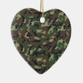 Militärisches Camouflage Woodland Keramikornament (Rechts)