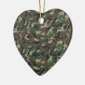 Militärisches Camouflage Woodland Keramikornament (Links)