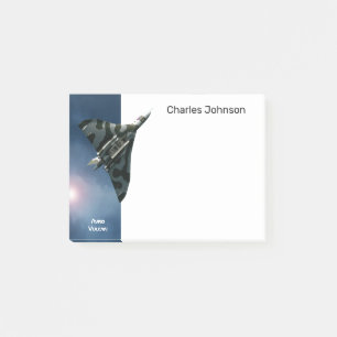 Militärisches Flugzeug, Avro Vulkan, Ihr Name Post-it Klebezettel