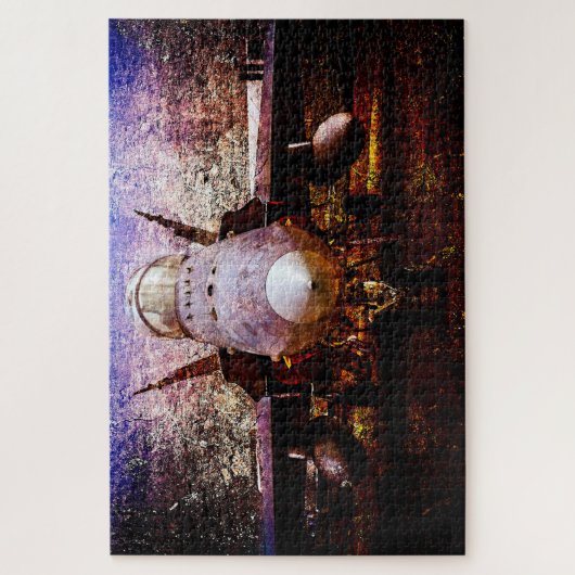 Militärisches Flugzeug Puzzle (Vertikal)