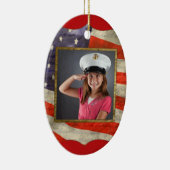 Militärisches Foto Keramikornament (Rechts)