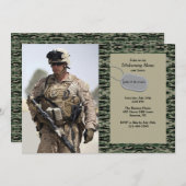 Militärisches Foto zur Ermüdung Einladung (Vorne/Hinten)