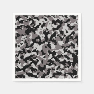 Militärisches graues Tarnungs-Muster Serviette