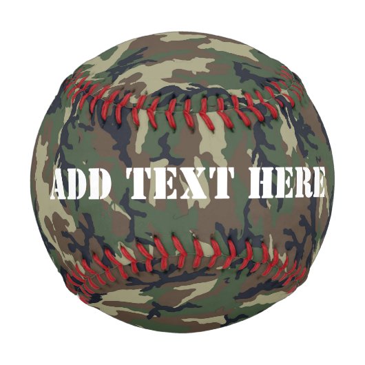 Militärisches Green Camouflage-Muster Baseball (Vorderseite)