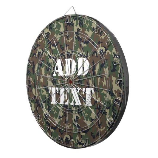 Militärisches Green Camouflage-Muster Dartscheibe (Vorderseite rechts)