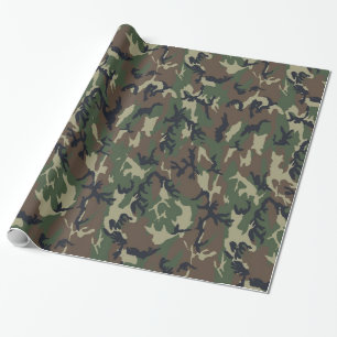 Militärisches Green Camouflage-Muster Geschenkpapier