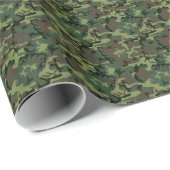 Militärisches Green Camouflage-Muster Geschenkpapier (Rolleneckpunkt)