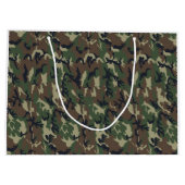 Militärisches Green Camouflage-Muster Große Geschenktüte (Rückseite)