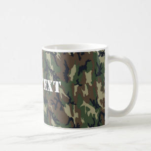 Militärisches Green Camouflage-Muster Kaffeetasse