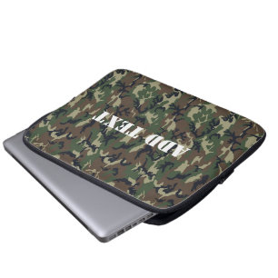 Militärisches Green Camouflage-Muster Laptopschutzhülle