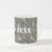Militärisches Green Camouflage-Muster Mattglastasse (VorderseiteRechts)