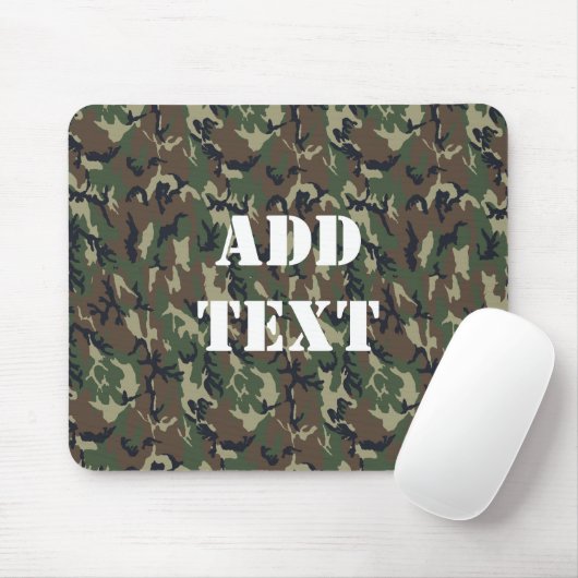 Militärisches Green Camouflage-Muster Mousepad (Mit Mouse)