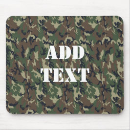 Militärisches Green Camouflage-Muster Mousepad