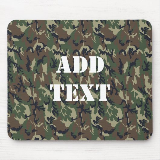 Militärisches Green Camouflage-Muster Mousepad (Vorne)