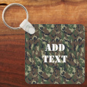 Militärisches Green Camouflage-Muster Schlüsselanhänger (Vorderseite)