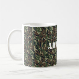 Militärisches Green Camouflage-Muster Tasse
