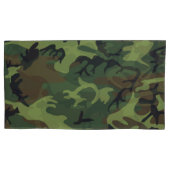 Militärisches Green Camouflage Musterpattern Muste Kissenbezug (Vorderseite-Links)