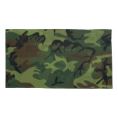 Militärisches Green Camouflage Musterpattern Muste Kissenbezug (Rückseite-Links)