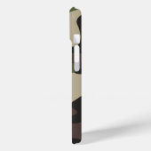 Militärisches, grün-braunes Muster Case-Mate iPhone Hülle (Rückseite / Links)