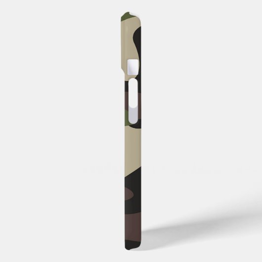 Militärisches, grün-braunes Muster Case-Mate iPhone Hülle (Rückseite / Links)