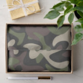 Militärisches, grünbraunes Muster Seidenpapier (Geschenk)