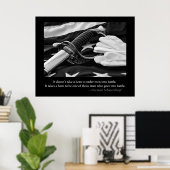 Militärisches Heldenposter Poster (Heimbüro)