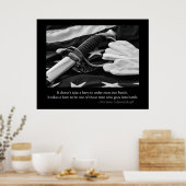 Militärisches Heldenposter Poster (Küche)